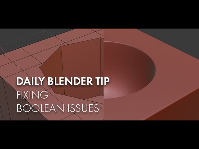 Daily Blender Secrets - Fixing Boolean Issues