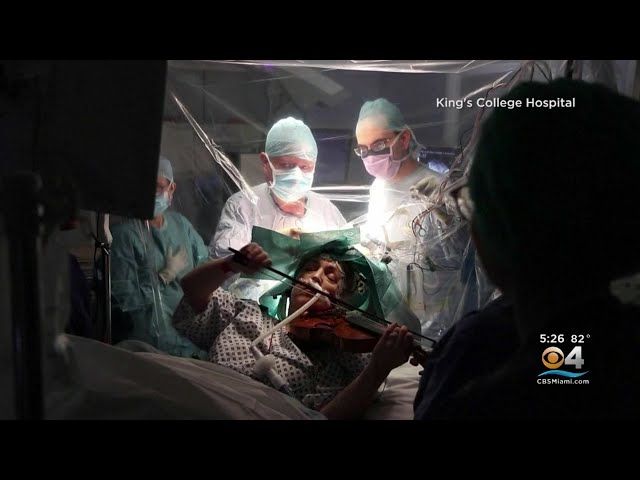 Woman Plays Violin While Doctors Perform Brain Surgery