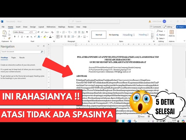 Cara Mengatasi Tulisan Tanpa Spasi di Microsoft Word