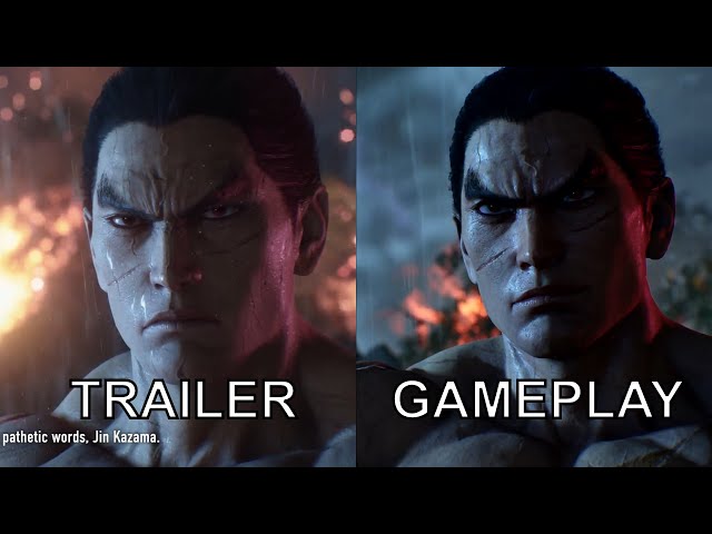 Tekken 8 - Reveal Trailer vs Current Gameplay (And Cutscenes)