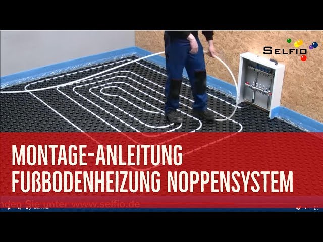 Selfio Fußbodenheizung Noppensystem verlegen - ideal für die Ein-Mann-Montage