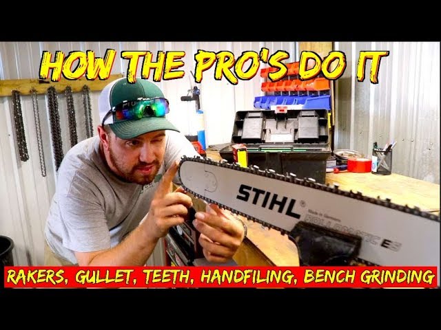 How the Pro's sharpen a chainsaw