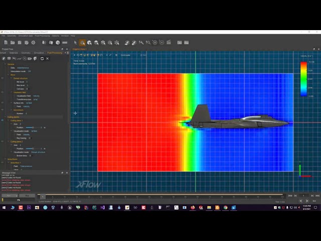 Aerodynamics Analysis of F-22 Raptor Aircraft in XFlow [TR]