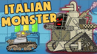 The story of the Italian monster - Cartoons about tanks