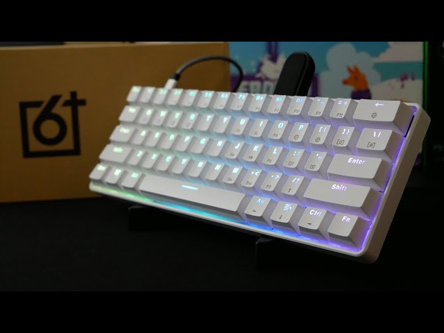 HK Gaming GK61 With Gateron Optical Yellow switches typing test