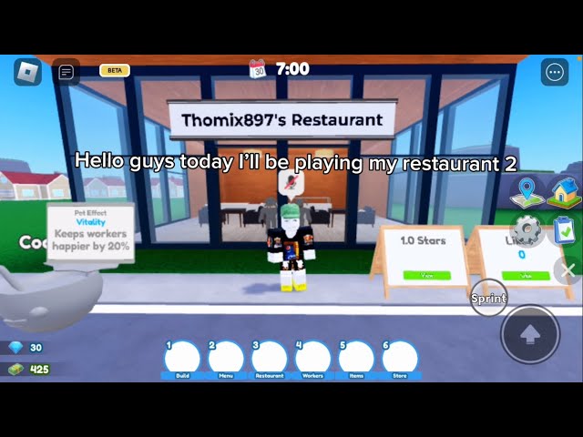 Playing my restaurant 2 part 2