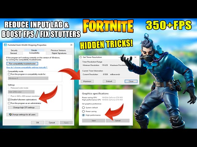 Reduce Input Delay & Fix Stutters In Fortnite Chapter 2 - Fortnite FPS BOOST Guide!
