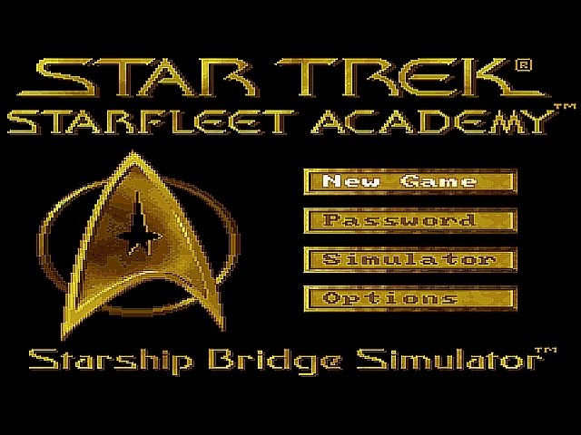SNES Star Trek Starfleet Academy Cheat Extra Ship Prototyp A