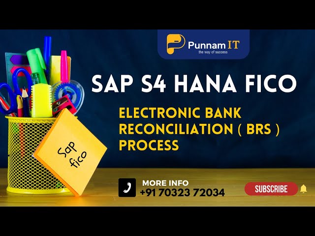 SAP FICO Electronic Bank Reconciliation Process (BRS)