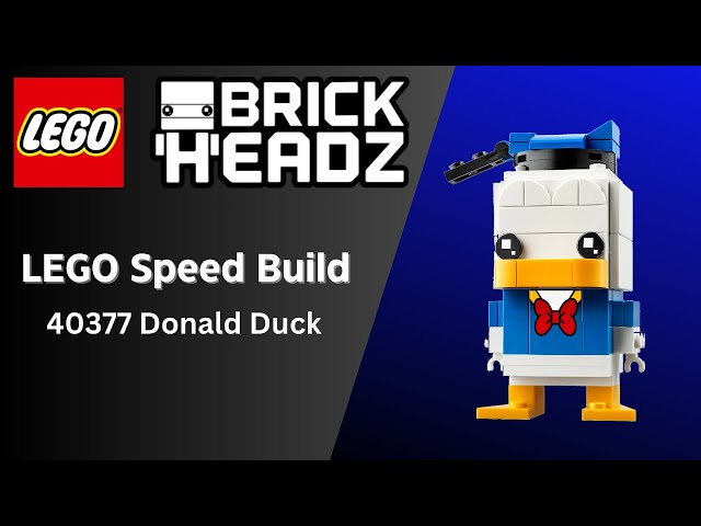 LEGO Donald Duck Brickheadz 40377 | Speed Build | LEGO with Lucy