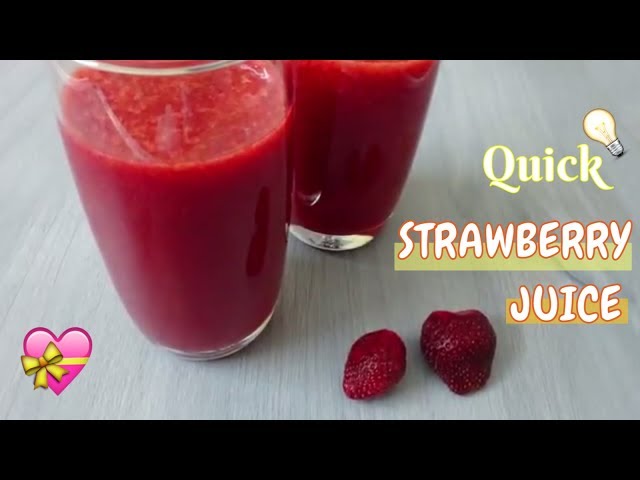 How to make Strawberry Juice | Healthy recipe