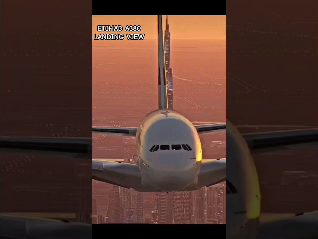 ETIHAD A380 #landing #youtubeshorts #ytshorts #viral #discovery #shorts
