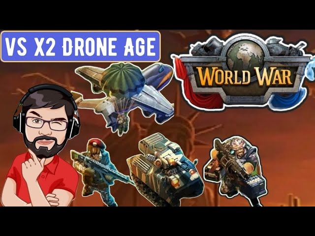 APC, Range Infantry, Mortars and Paratroopers vs Drone Age bases | World War #dominations #gaming