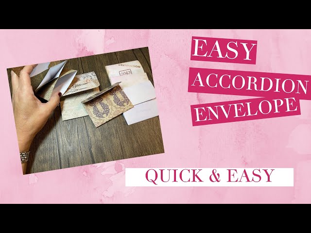 Accordion-Fold Envelopes - Mass Make Ephemera - Quick & Easy Tutorial - Use Up Your Scraps