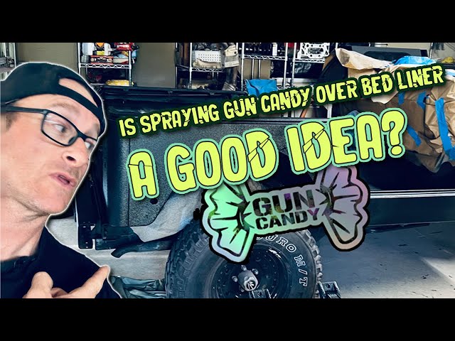 FINALLY! Spraying color change over bed liner on my Jeep | Sanding and Painting