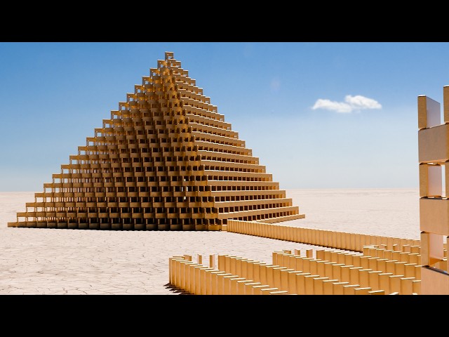 Big Golden Pyramid Domino's Effect