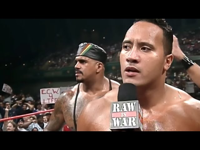The Rock (Rocky Maivia) First Promo After Joining The Nation of Domination - Die Rocky Die! - RAW