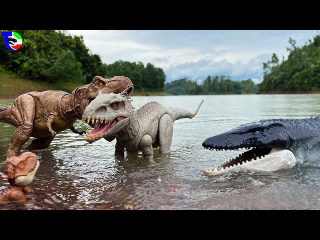 Rexy in Danger🦖 Threat from Indominus Rex| Dinosaur Toys Movie