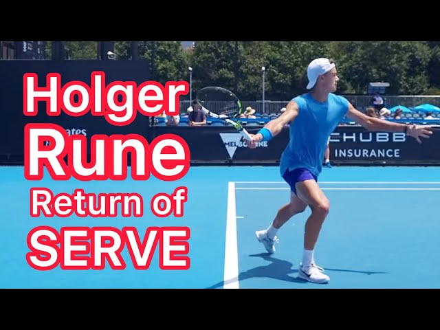 Holger Rune Return of Serve (Tennis Footwork & Technique Explained)