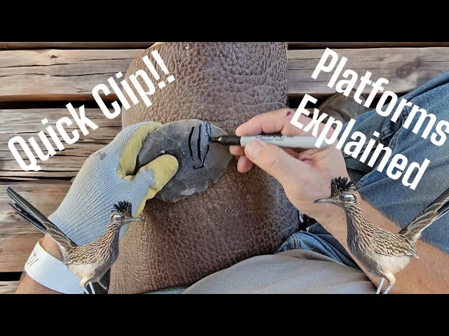 Flintknapping, Platforms Explained With Visual Aid.
