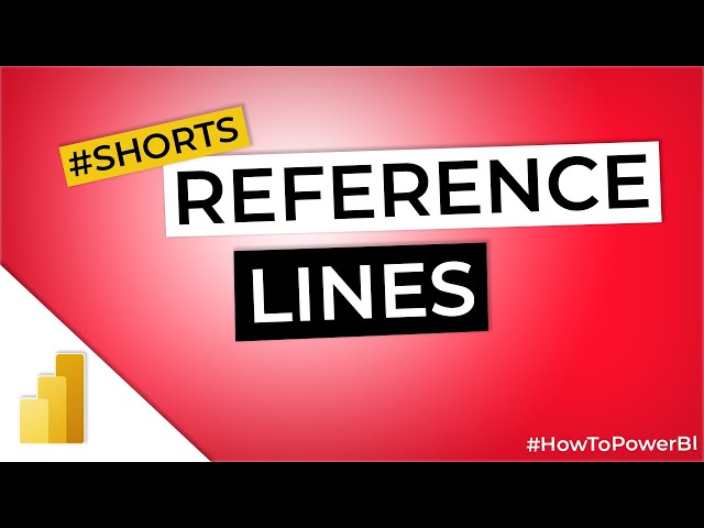Reference LINES in Power BI #Shorts