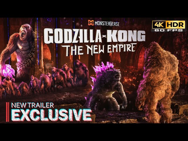 [4K HDR] Godzilla x Kong: The New Empire - New Trailer (60FPS) Warner Bros 2024