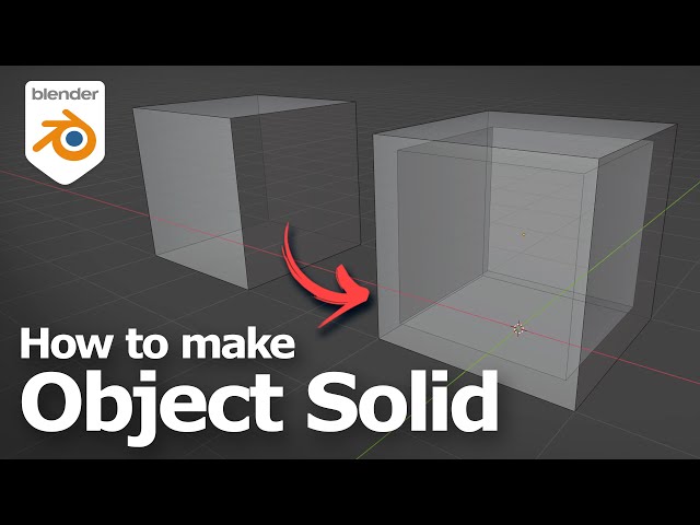 Blender tutorial to make object solid and hollow for 3D printing