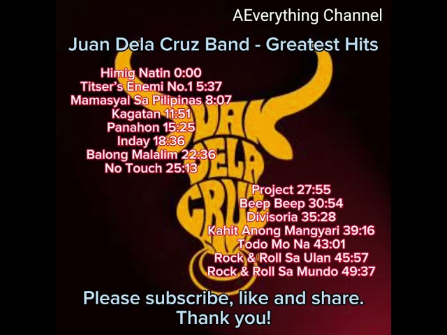Juan Dela Cruz Band - Greatest Hits (The Very Best of Juan Dela Cruz Band)