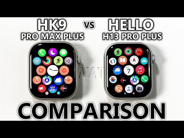 HK9 Pro Max Plus vs Hello H13 Pro Plus - COMPARISON Best Series 9 Smart Watches 2024 with OS10!