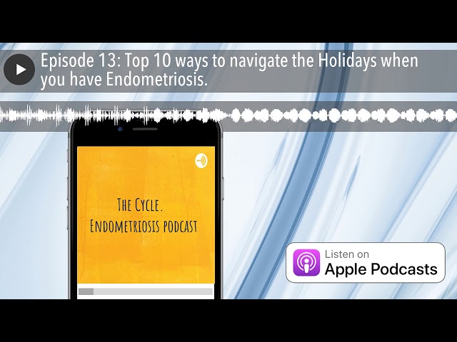 Endometriosis Podcast: Top 10 ways to navigate the Holidays when you have Endometriosis.