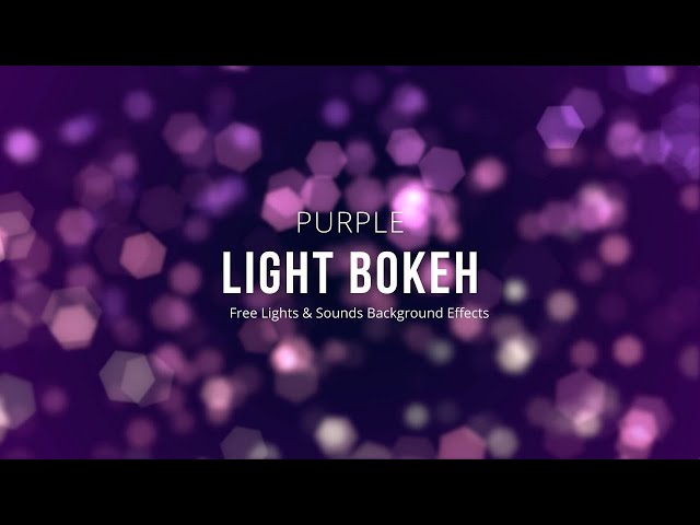 Purple Bokeh Light Free Background Video