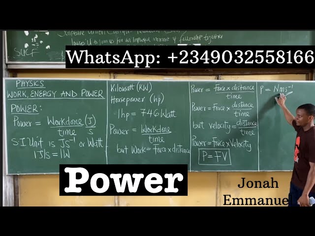 Power (Definition, Formula, Types and Examples) | Work, Energy and Power 3 | Physics tutorial