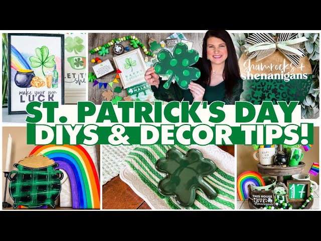 Feelin' lucky? ☘️ Try these St. Patrick's Day DIYs + Decor Ideas! Shamrock Dollar Tree DIYs 2024