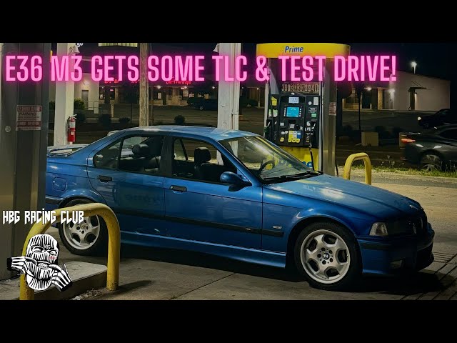 E36 M3 gets fresh oil & spark plugs and we go on a little test drive!
