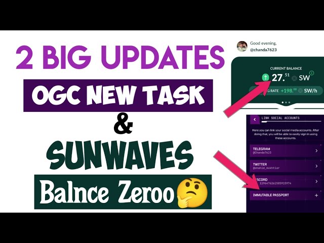 2 Big Updates About OGC New Task and Sunwaves Balance Zero || OGC New Update Today || Sunwaves