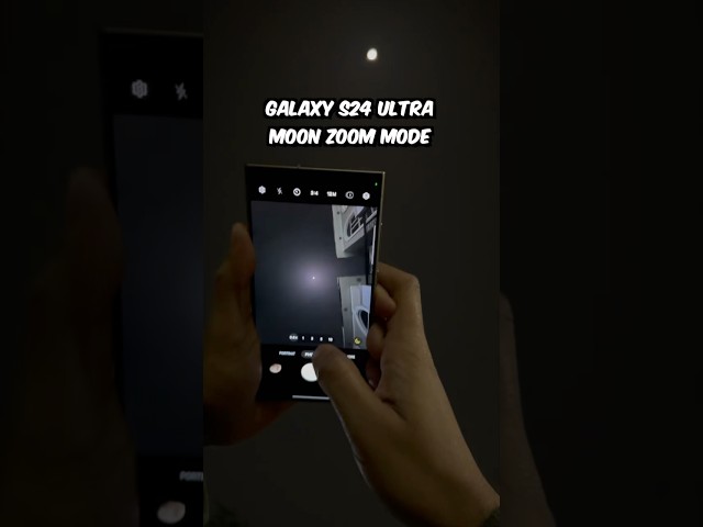 Samsung Galaxy S24 Ultra moon zoom test 🌙