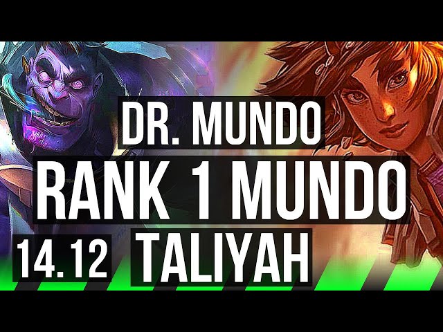 DR. MUNDO vs TALIYAH (JGL) | Rank 1 Mundo, 7/3/11 | EUW Grandmaster | 14.12