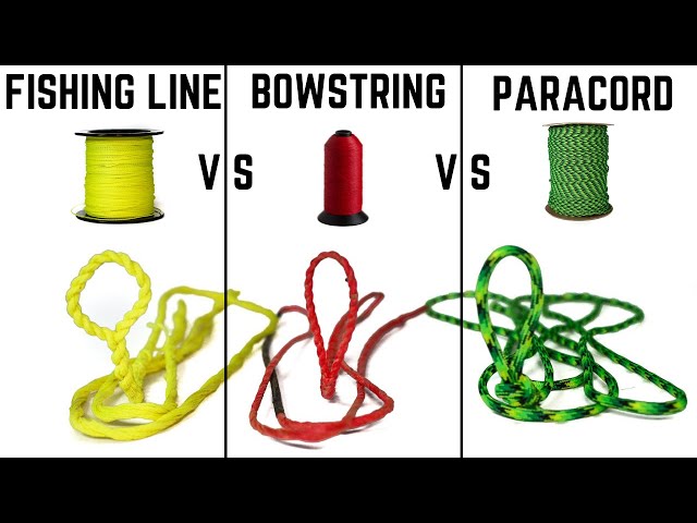 What ACTUALLY works for a bowstring? --- (Fishing Line vs Paracord vs DynaFLIGHT)