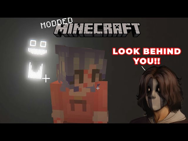 This mod Is still Hard and Scary even with a Friend! (Modded Mincraft Cave horror Project)