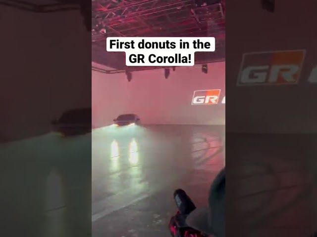 First donuts in the GR Corolla!