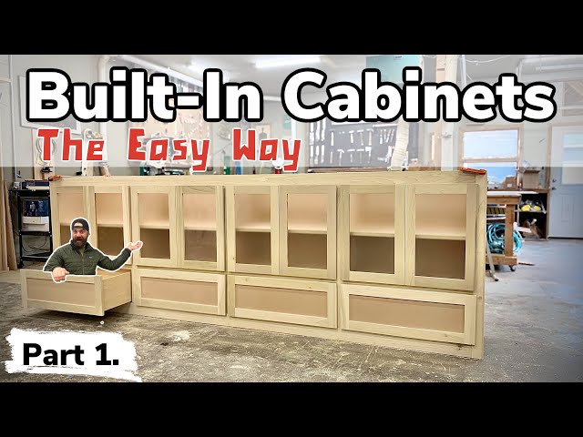 How To Make a Giant Built-In Cabinet || Built-In Cabinet Tutorial