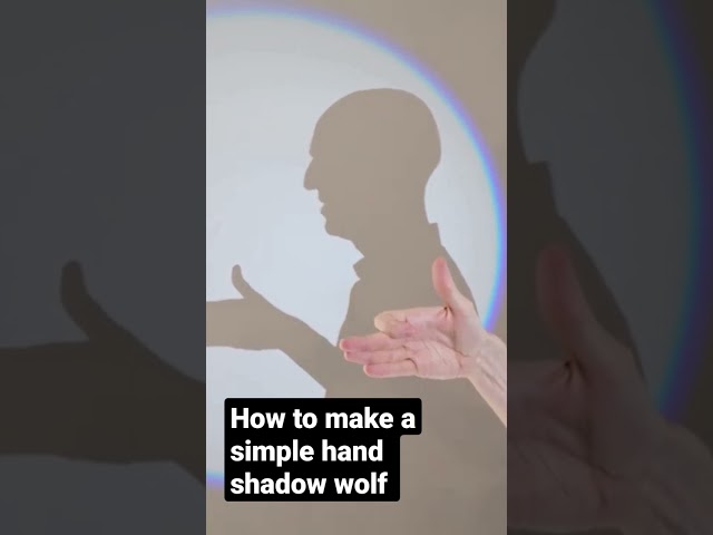 How to make a simple hand shadow wolf #handshadow