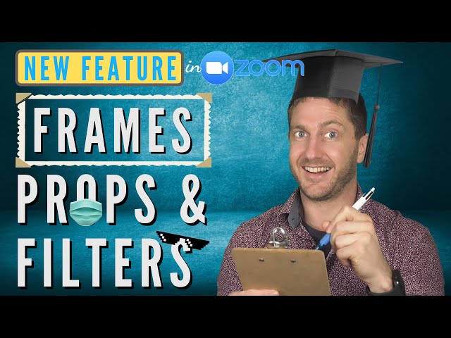 Built-In Zoom Video Filters | How to Use Virtual Frames & Effects | (Sep 2020 NEW FEATURE!)