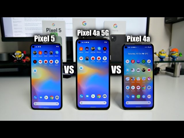 Pixel 5 vs Pixel 4a (5G) vs Pixel 4a - Speed Test Comparison
