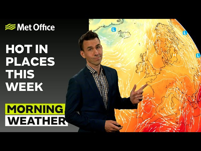 24/06/24 – Dry for most today – Morning Weather Forecast UK –Met Office Weather