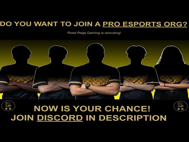 Do *YOU* want to join a Pro Esports Org? Well, now's your chance!  Discord linked in description.
