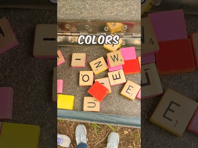 Could you scramble these Scrabble pieces to solve the code and unlock this cache?! 🔓