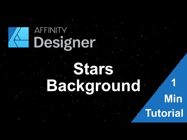 Affinity Designer Tutorial: Vector Stars Background in 1 minute