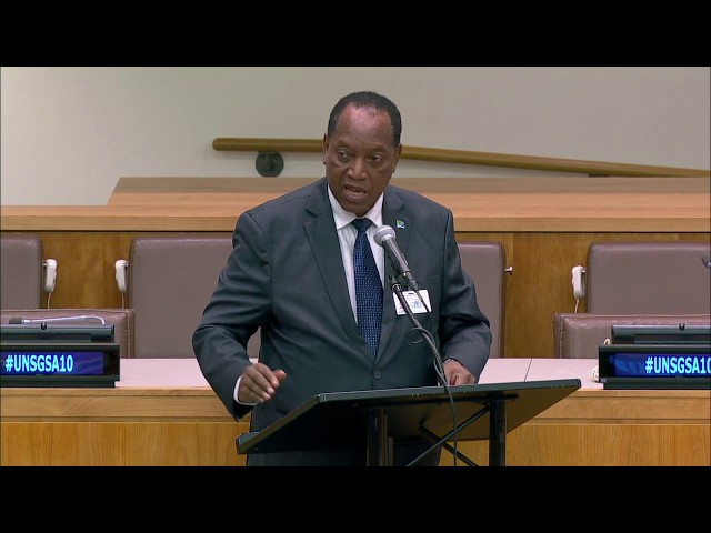Tanzania Minister of Foreign Affairs Palamagamba Kabudi Remarks at UN General Assembly Event