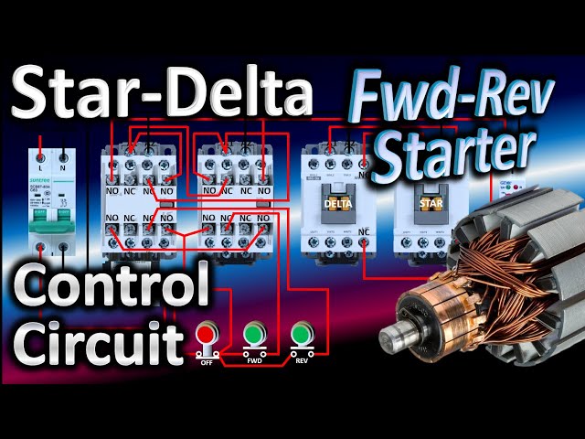 Star Delta Reverse Forward Connection / Star Delta Forward reverse starter control wiring